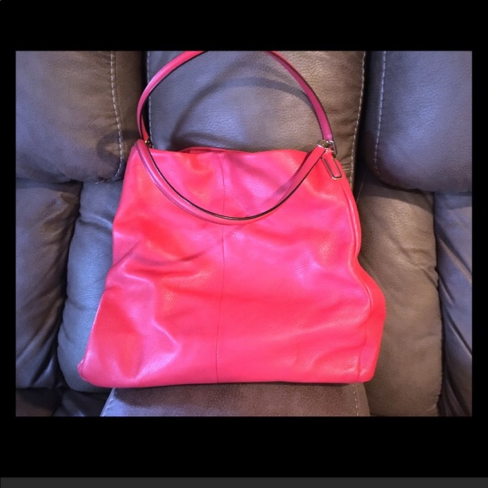 Coach purse, coral